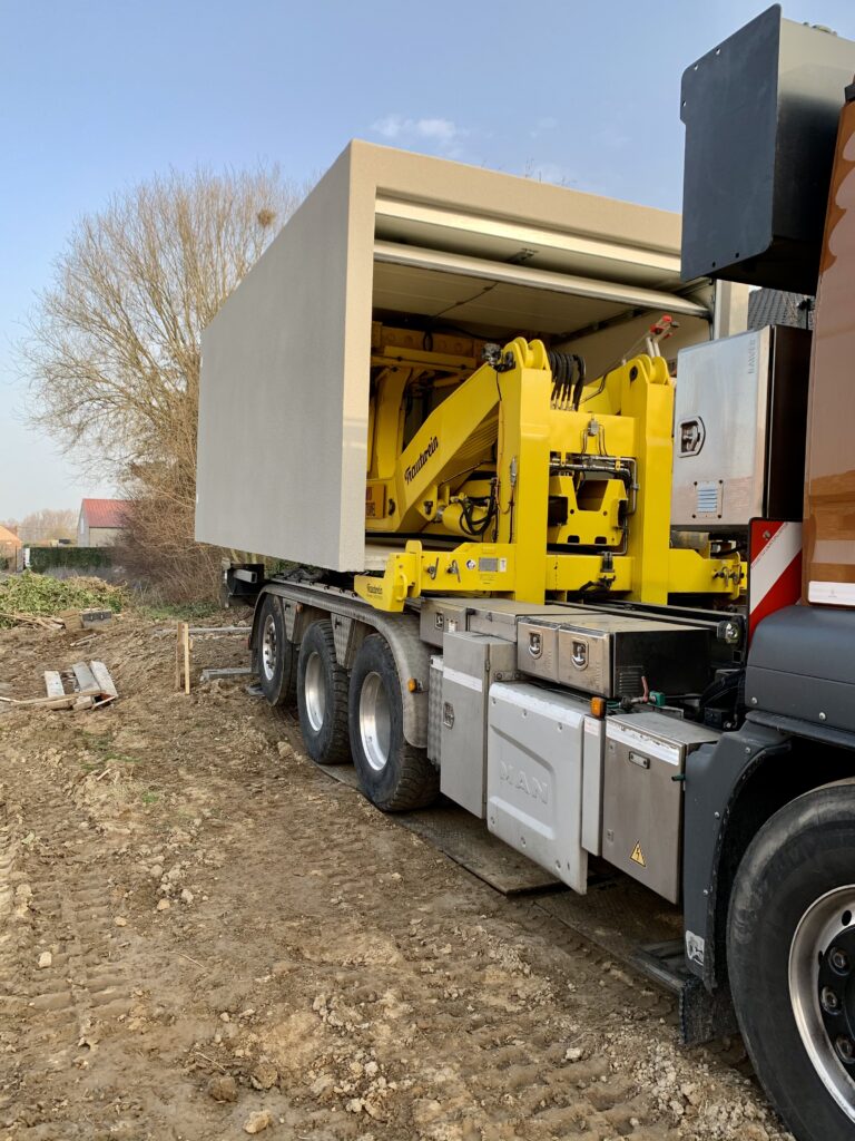 Prefab garage voor nieuw project te Kerksken